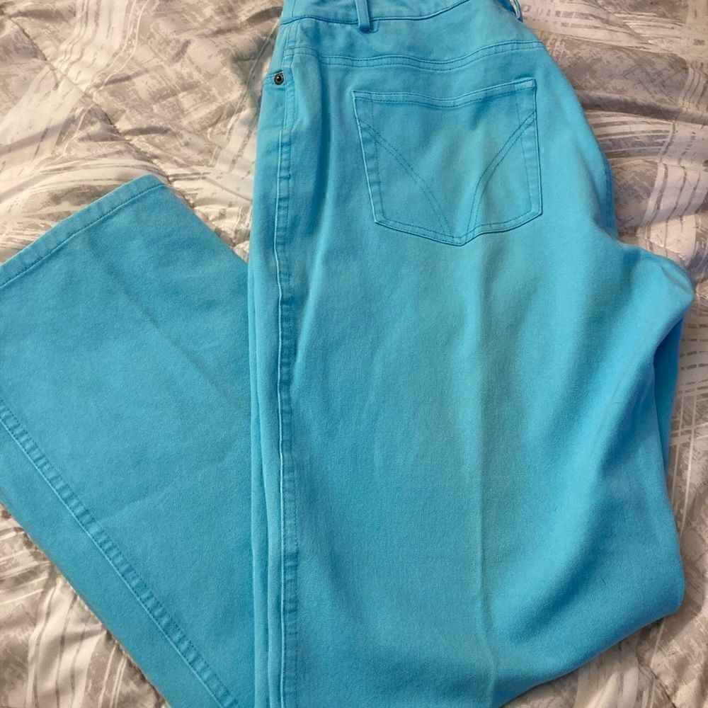 TURQUOISE ERIC JEANS SZ 14P - Picture 6 of 7